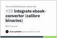 Integrate ebook-converter calibre binaries 28
